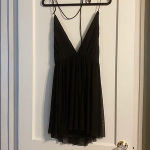 Tobi Halter Black Mini Dress